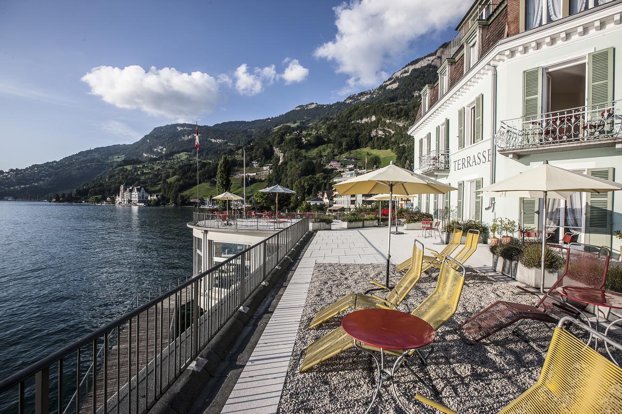 Hotel Terrasse Am See Vitznau Eksteriør bilde